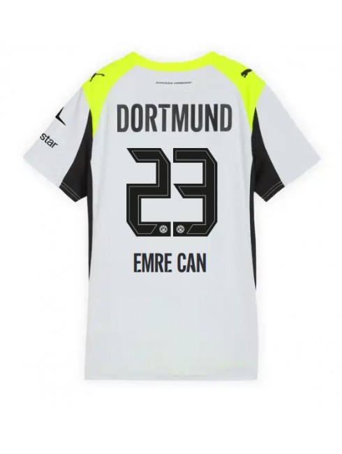 Borussia Dortmund Emre Can #23 Zenski Gostujuci Dres 2025-26 Kratak Rukavima Borussia Dortmund Emre Can #23 Zenski Gostujuci Dres 2025-26 Kratak Rukavima